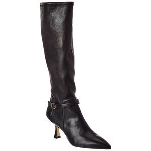Stuart Weitzman Lori 75 Leather Boot, Black